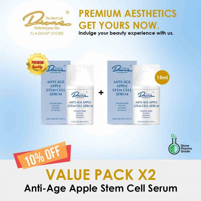 Anti-Age Apple Stem Cell Serum,15m value pack