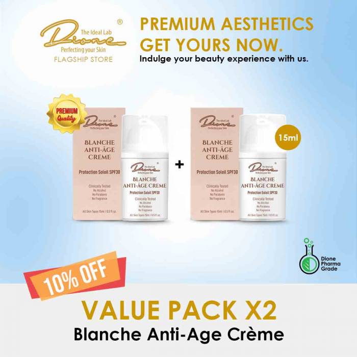 Blanche Anti-Age Crème,15ml value pack