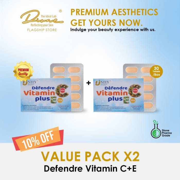 Defendre Vitamin C+E, 30Tablets/Box value pack