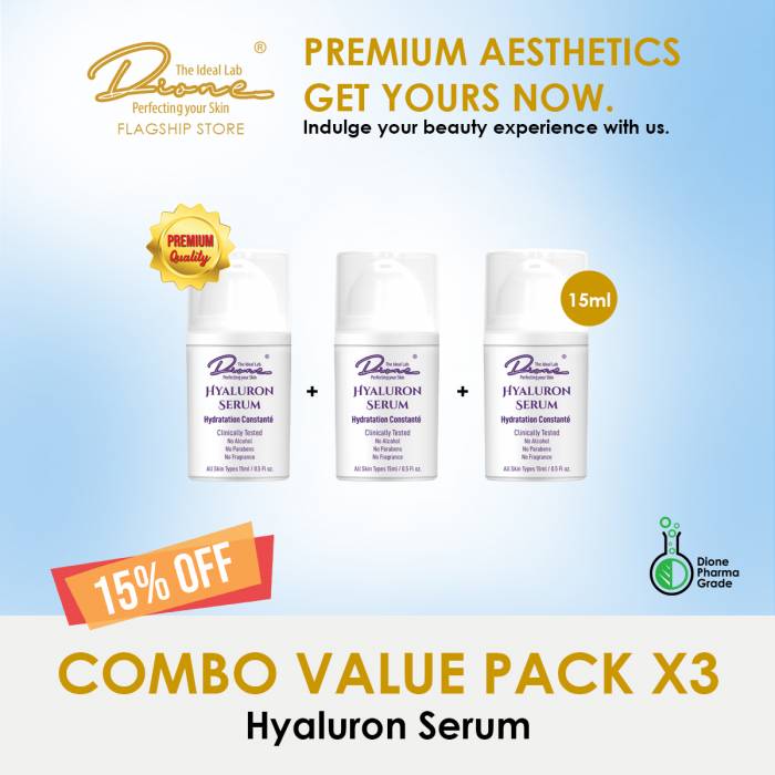 Hyaluron Serum,15ml Combo value pack