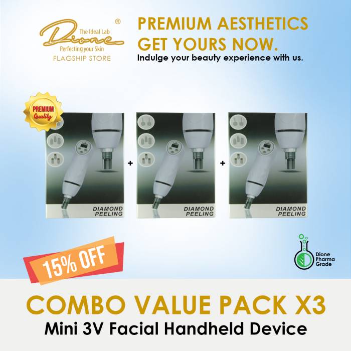 Mini 3V Facial Handheld Device Combo value pack